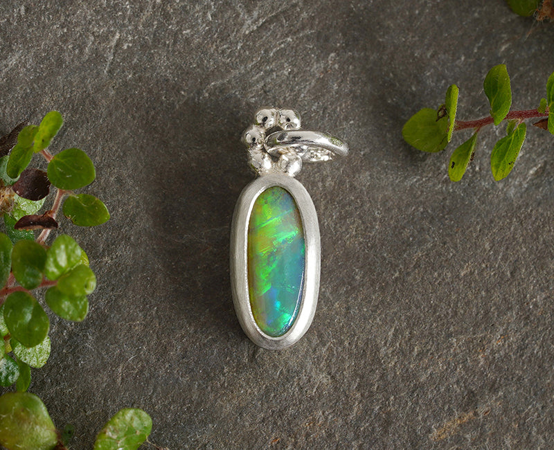 Australian White Opal Pendant