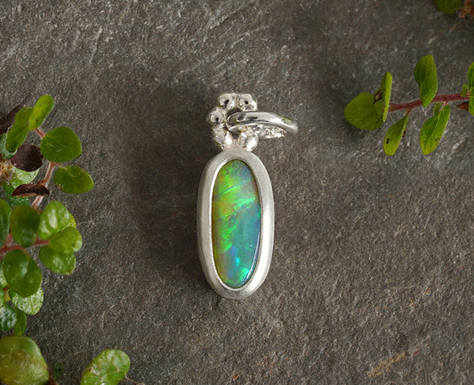 Australian White Opal Pendant