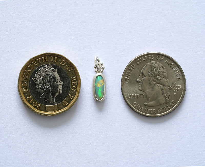 Australian White Opal Pendant