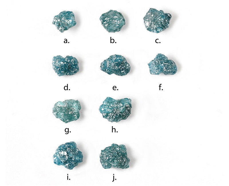 1ct Blue Diamond Engagement Ring in 18k Yellow Gold