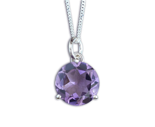 2.9ct Lilac Amethyst Necklace in Sterling Silver