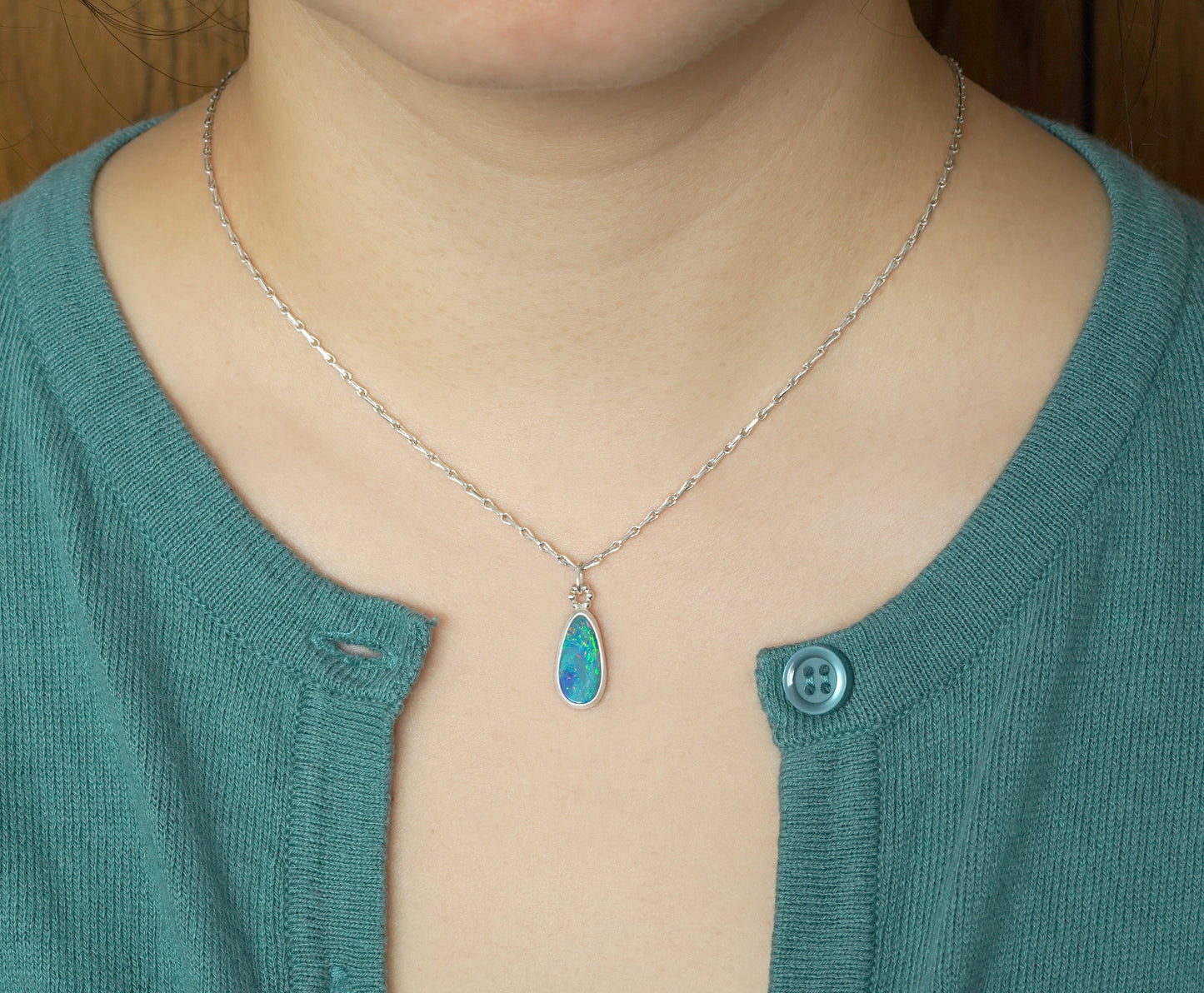 2ct Australian Opal Doublet Necklace