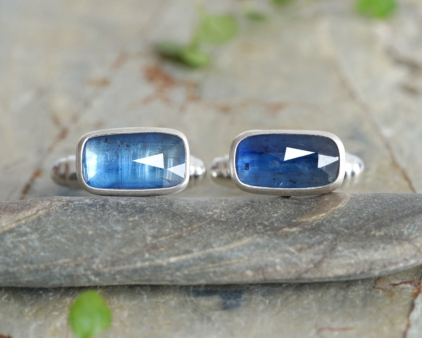 6.35ct Natural Kyanite Cufflinks