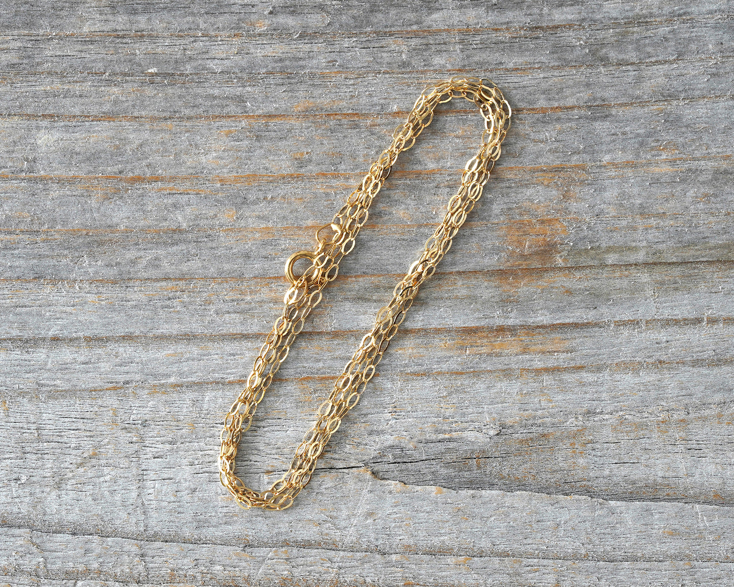Solid 9ct Yellow Gold Diamond Cut Trace Chain