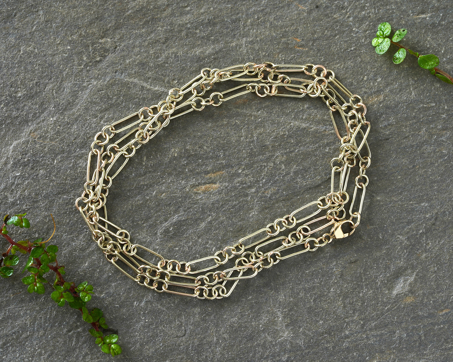 3mm Albert Chain Necklace in Solid 9k Yellow Gold