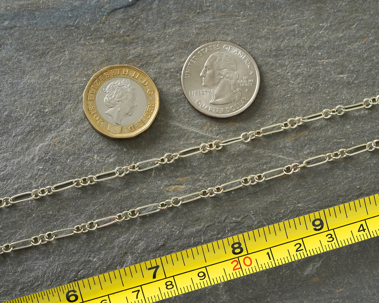 3mm Albert Chain Necklace in Solid 9k Yellow Gold