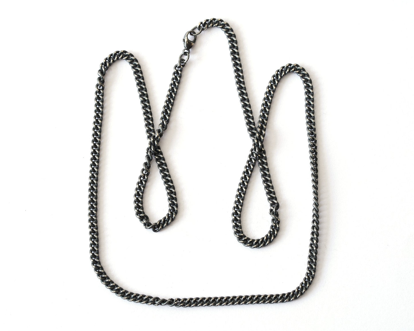 Special Order for Martina, Oxidised Silver Curb Chain