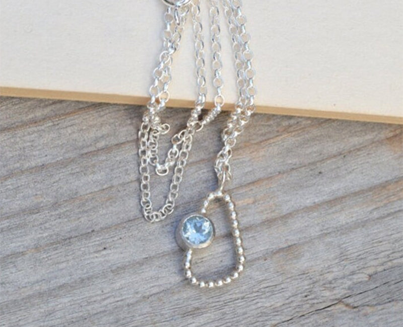 Baby Blue Topaz Necklace