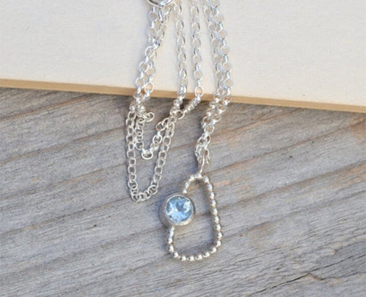 Baby Blue Topaz Necklace