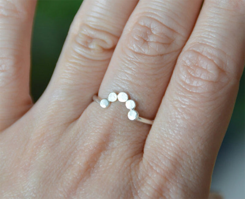 Black Diamond Bridal Ring Set, Diamond Engagement Ring with Contour Wedding Ring