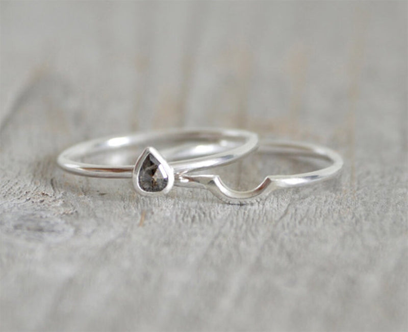 Black Diamond Eternity Ring, Special Order for Rebecca