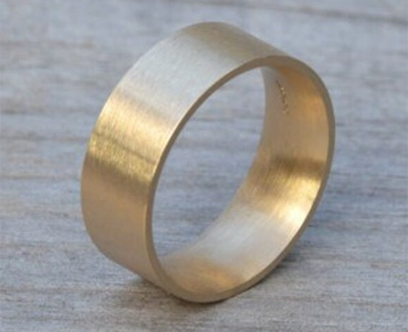Comfort Fit Yellow Gold Wedding Band in 4mm, 5mm, 6mm or 8mm