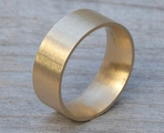 Comfort Fit Yellow Gold Wedding Band in 4mm, 5mm, 6mm or 8mm