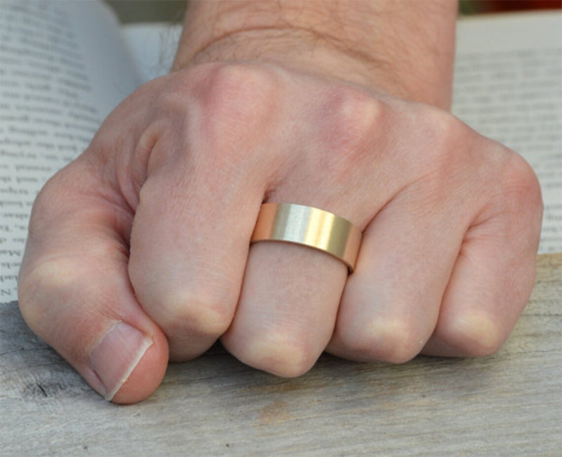 Comfort Fit Yellow Gold Wedding Band in 4mm, 5mm, 6mm or 8mm