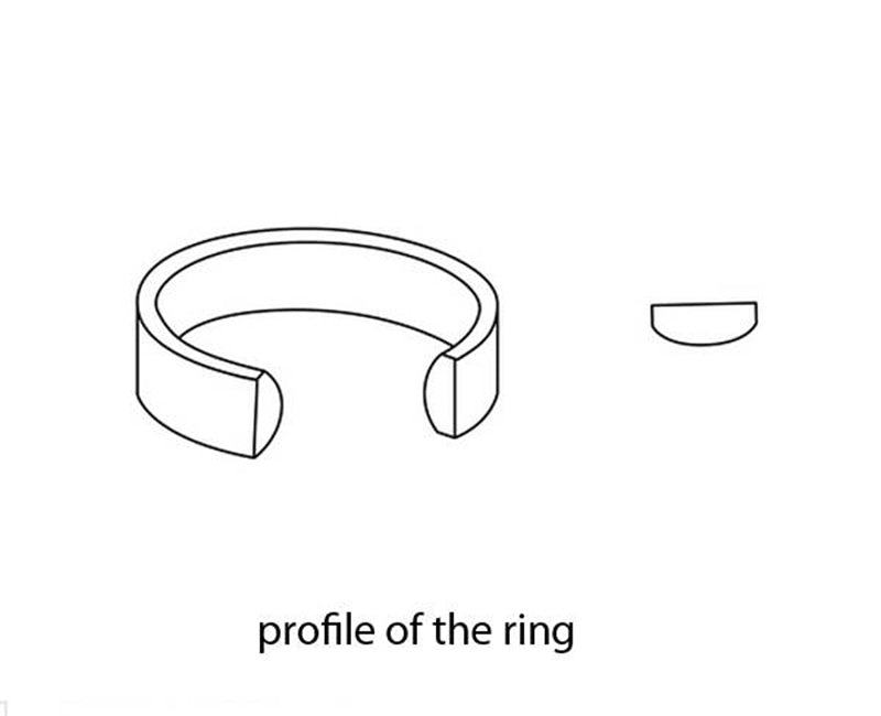 Comfort Fit Yellow Gold Wedding Band in 4mm, 5mm, 6mm or 8mm