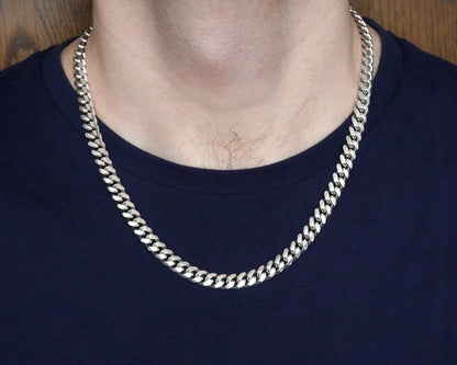 Rounded Curb Chain Necklace for Men