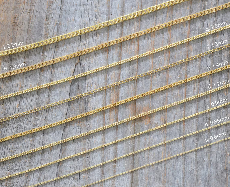 Curb Chain in 9ct Yellow Gold