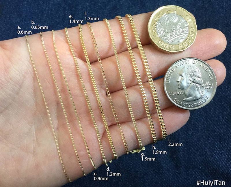 Curb Chain in 9ct Yellow Gold