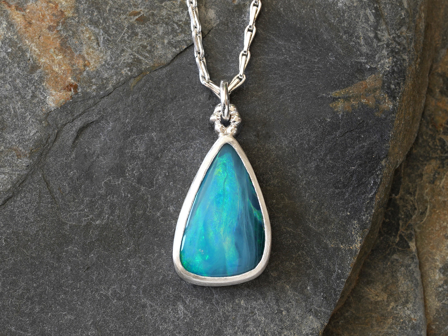 4.2ct Australian Opal Doublet Necklace