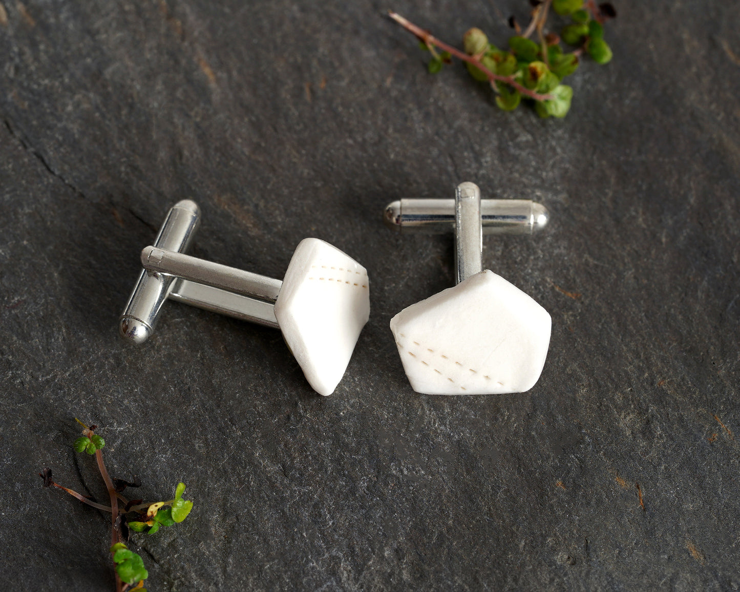 Geometric Porcelain Cufflinks