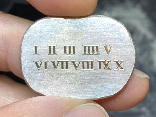 Hand Engraving For Beginners, 3 Steps to Engrave Roman Numbers 1-10