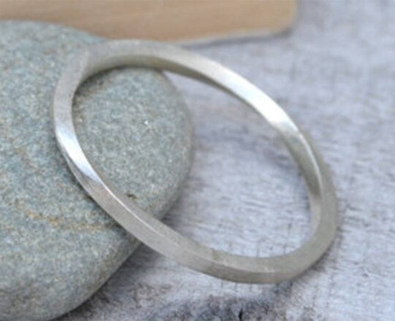 Inside Out Stacking Ring in Sterling Silver