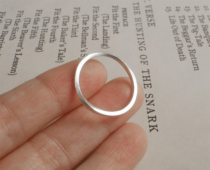 Inside Out Stacking Ring in Sterling Silver