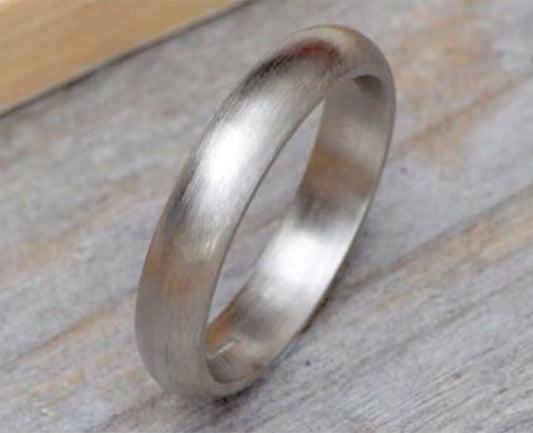 Platinum Wedding Band, Platinum Wedding Ring in 4mm or 5mm Wide