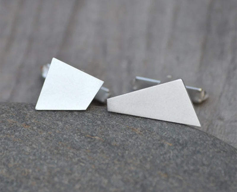 Quadrilateral Cufflinks in Sterling Silver