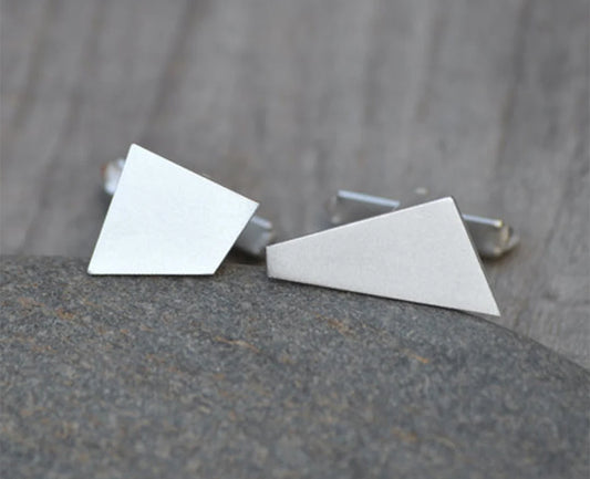 Quadrilateral Cufflinks in Sterling Silver