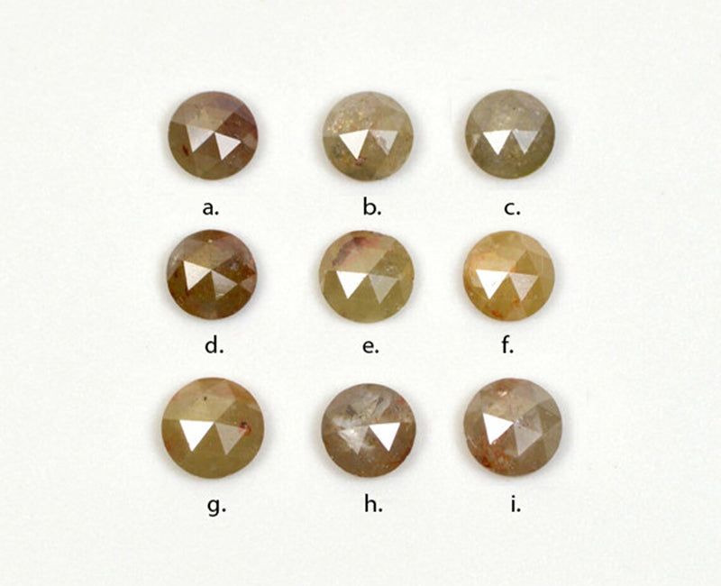 Rose Cut Diamond Engagement Ring, Fancy Coloured Diamond Ring