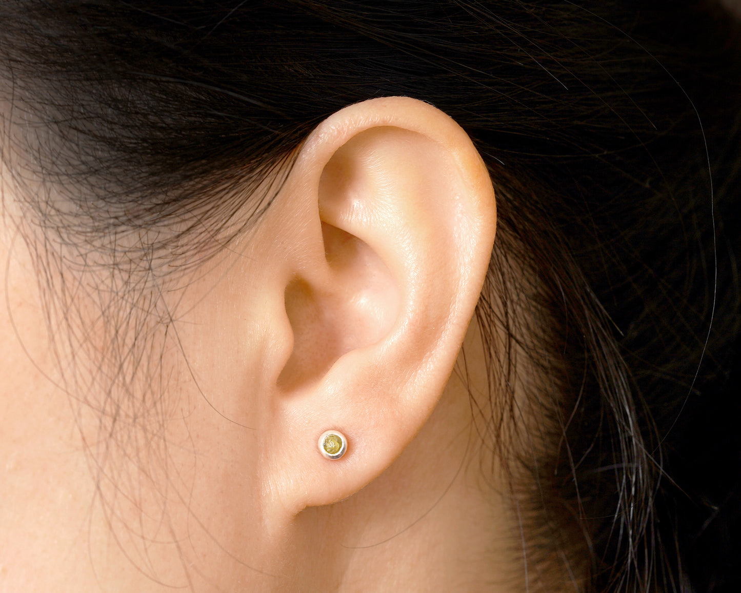 Yellow Diamond Earring Studs