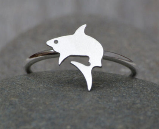 Shark Ring in Sterling Silver