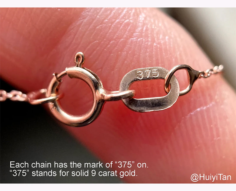 Solid 9ct Rose Gold Chain, Trace, Curb, and Belcher