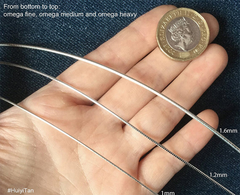 Solid Sterling Silver Chain; Cable, Diamond Cut Belcher, Spiga, Figaro, Special Trace, Omega