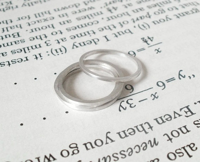 Stacking Ring in Sterling Silver, Solid Silver Rings