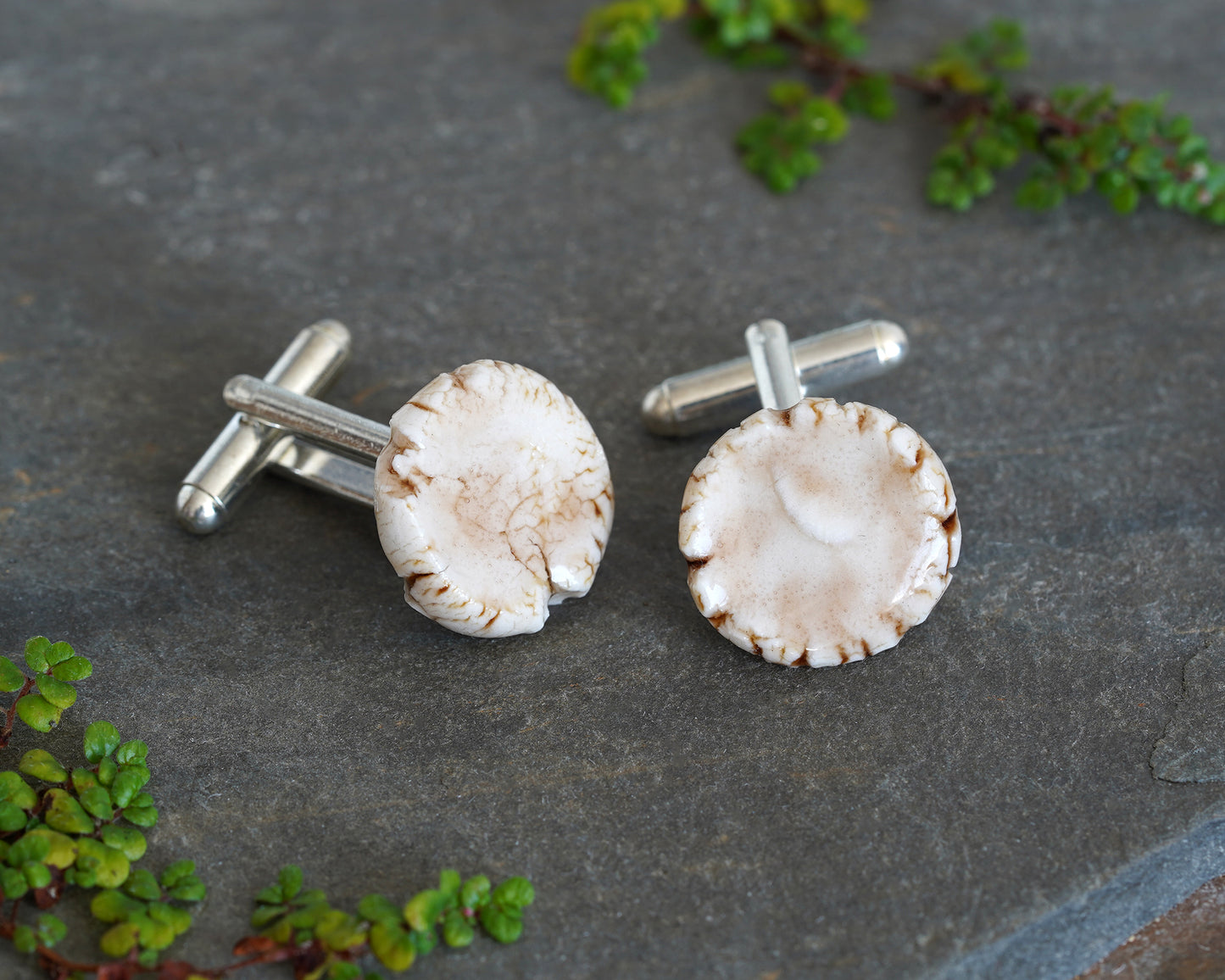 Unique Porcelain Cufflinks for Him