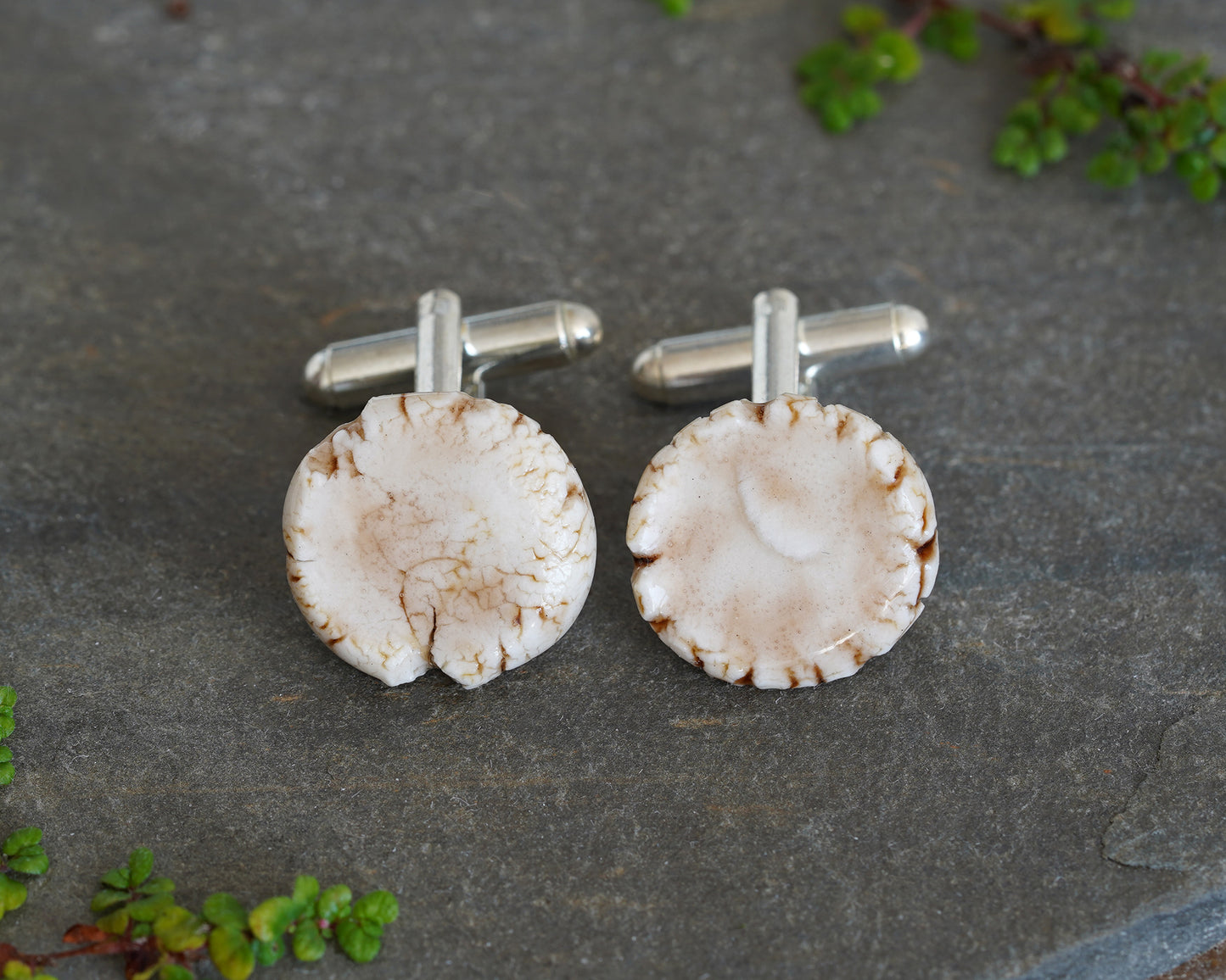 Unique Porcelain Cufflinks for Him