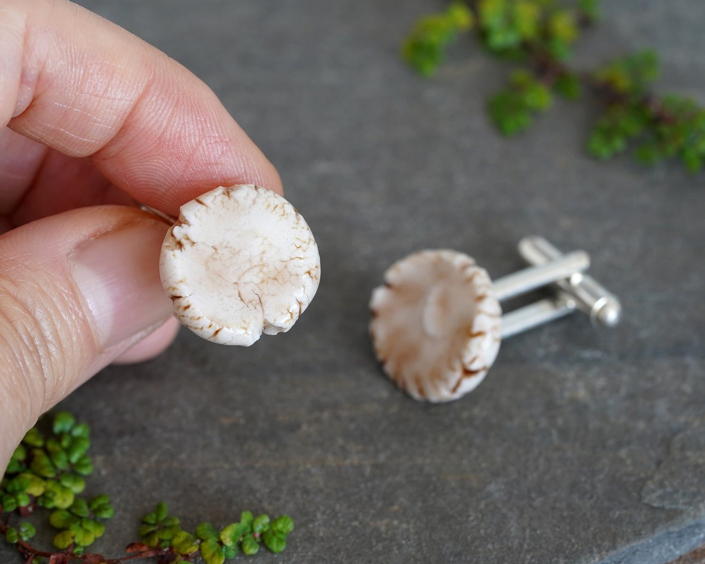 Unique Porcelain Cufflinks for Him