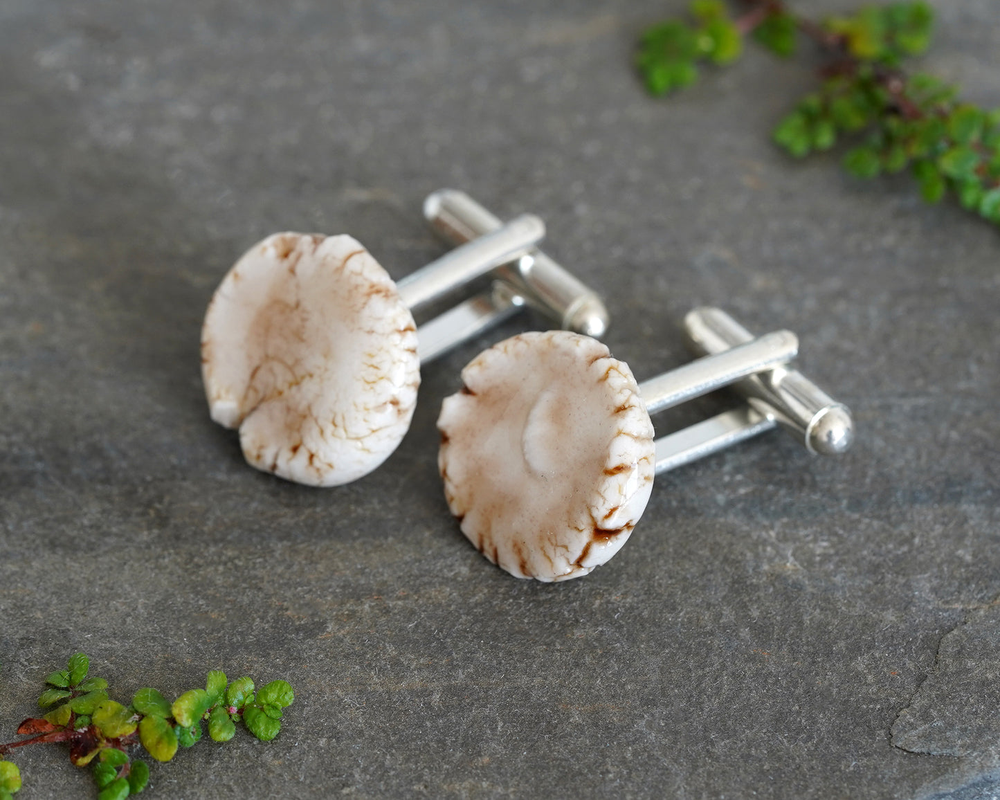 Unique Porcelain Cufflinks for Him