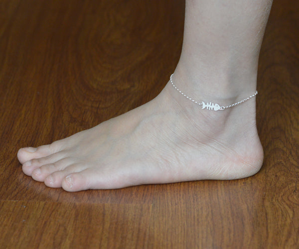 Fishbone Bracelet, Fishbone Anklet