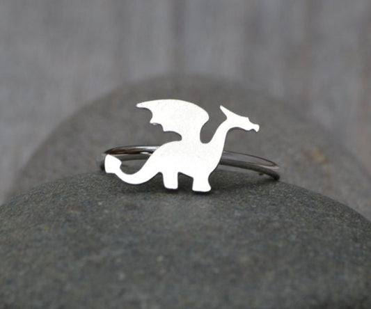 Dragon Ring in Sterling Silver, Silver Dragon Ring