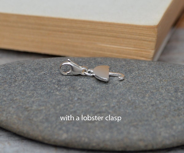 Umbrella Charm in Sterling Silver, Silver Umbrella Charm