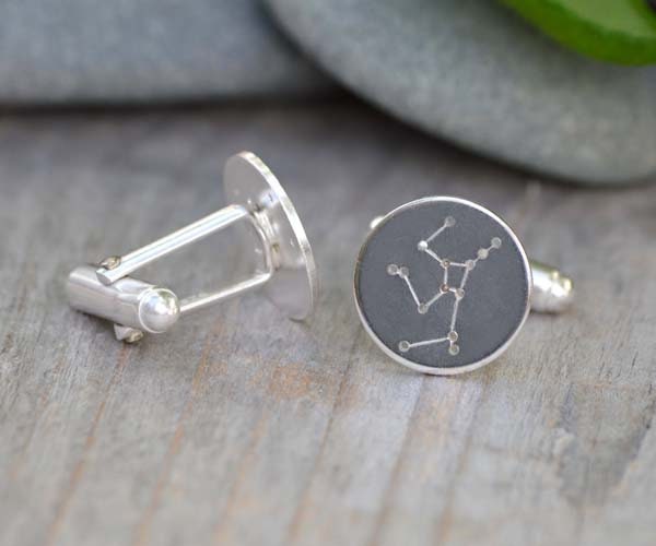 Constellation Cufflinks, Asterism Cufflinks in Sterling Silver