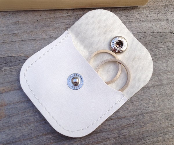 Jewellery Pouch in White, Jewellery Purse in White, Gift Purse