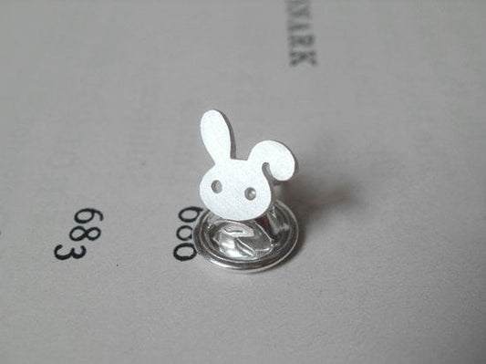 Rabbit Lapel Pin, Bunny Lapel Pin, Bunny Tie Tack, Rabbit Tie Tack