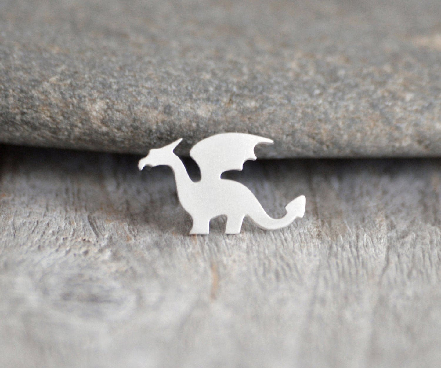 Dragon Pin, Dragon Lapel Pin, Dragon Tie Tack in Sterling Silver