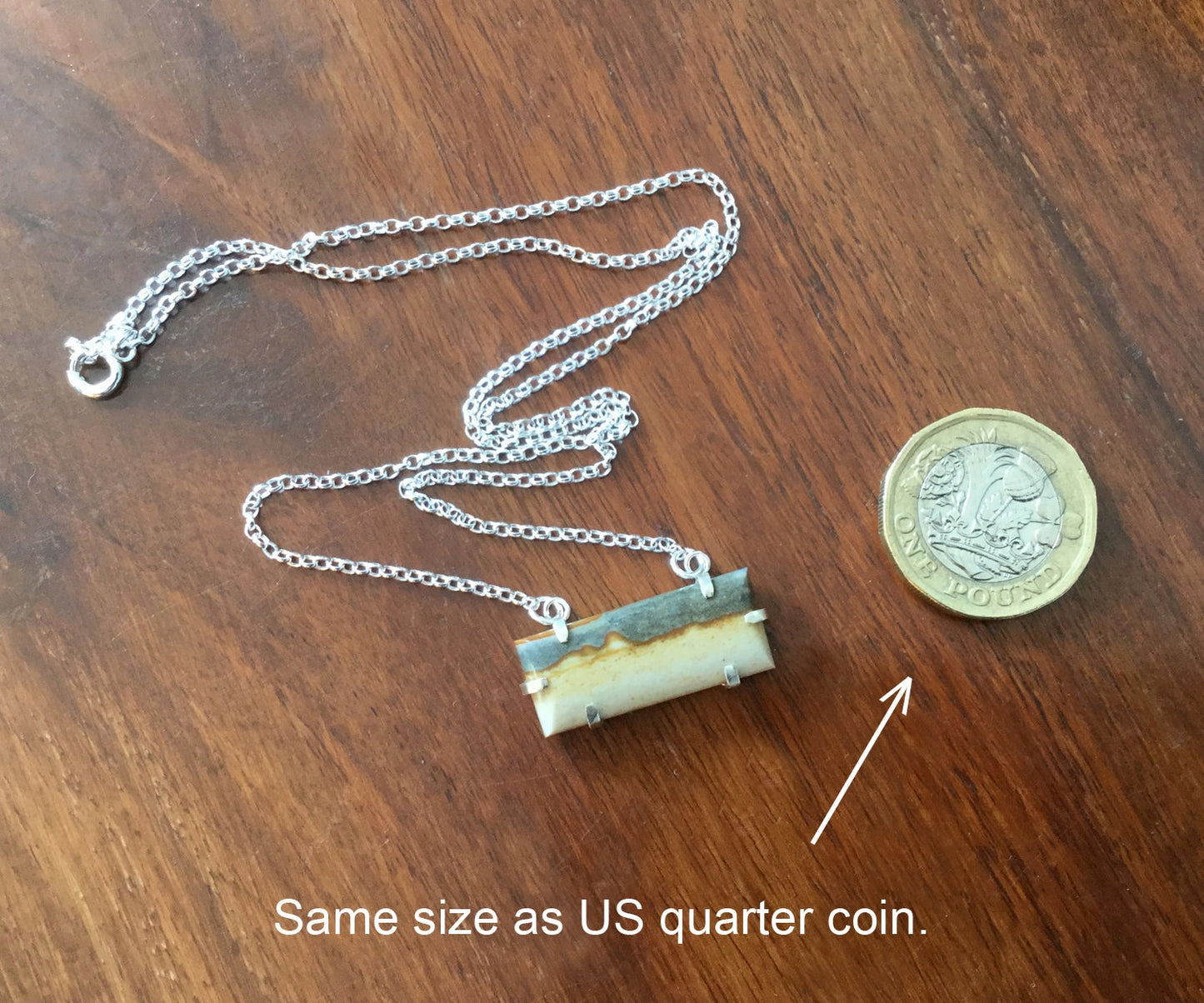 Landscape Jasper Necklace, Starry Night Jasper Necklace