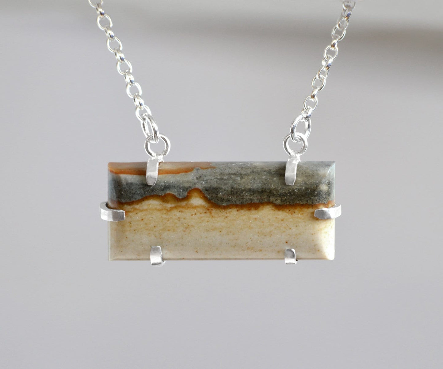 Landscape Jasper Necklace, Starry Night Jasper Necklace