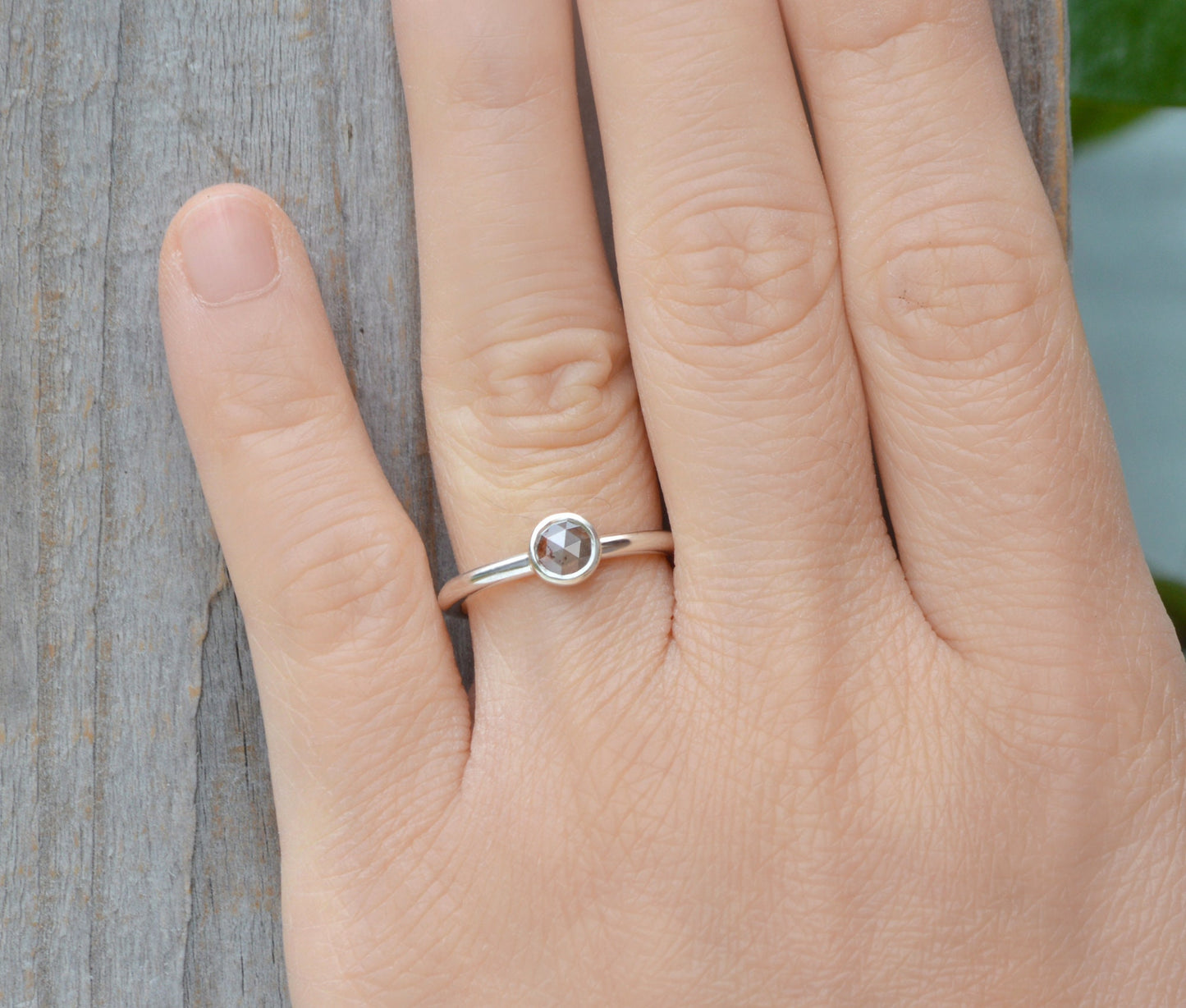 0.40ct Coloured Diamond Engagement Ring, Round Diamond Solitaire